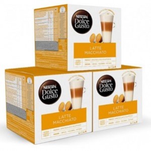 Café Capsulas Dolce Gusto Latte Machiato 16cap - Pack 3cx